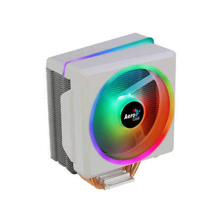 DISIPADOR CPU AEROCOOL CYLON 4F RGB, 120MM, 800 – 1800RPM, BLANCO