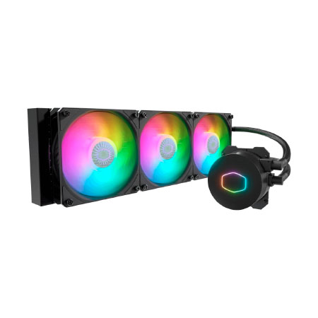 DISIPADOR DE ENFRIAMIENTO LIQUIDO COOLER MASTER MASTERLIQUID ML360L V2 360MM ARGB LGA2066, LGA2011-V3, LGA2011, LGA1200, LGA1151, LGA1150, LGA1156, LGA1155, AM4, AM3 +, AM3, AM2 +, AM2, FM2 +, FM2,